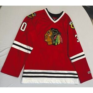 Vintage 90s CCM NHL Ed Belfour Chicago Blackhawks Jersey Women's L Sport Maska